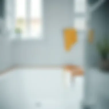 Stained bathtub before cleaning