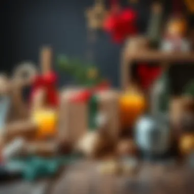 Crafting Meaningful DIY Gifts for New Year An artistic arrangement of DIY gift materials and tools