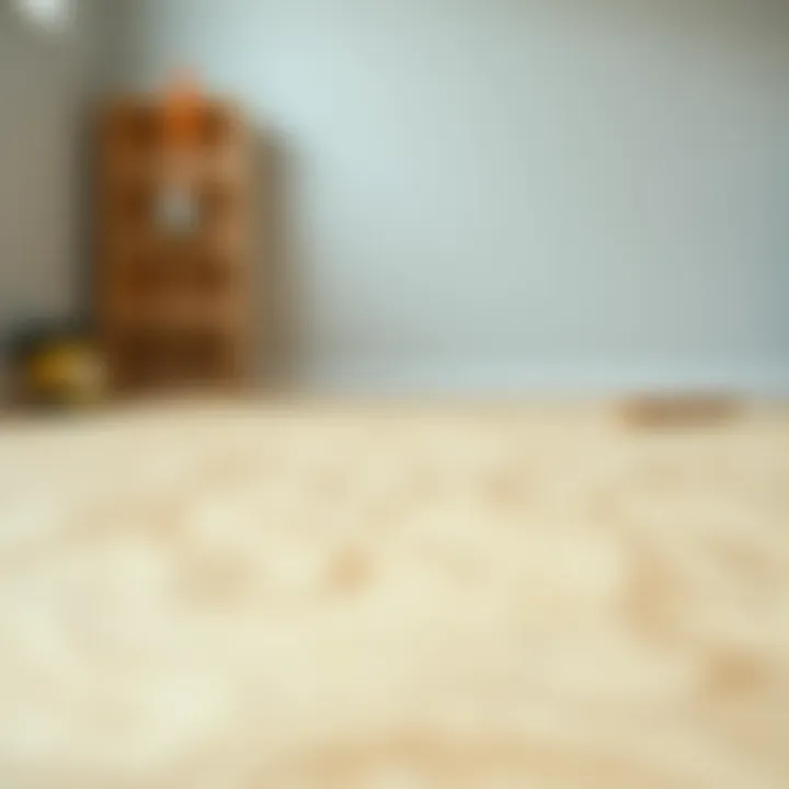 Preparing Particle Board for Painting A well-prepared surface of particle board ready for painting