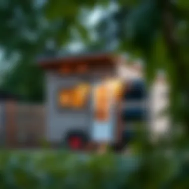 Creative layout of a tiny house emphasizing innovative design
