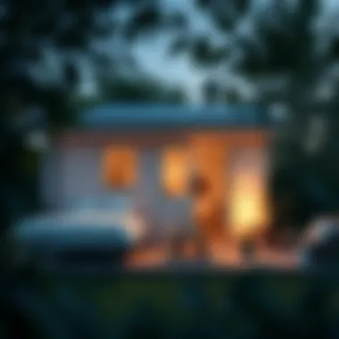 A serene environment highlighting the lifestyle of tiny house living