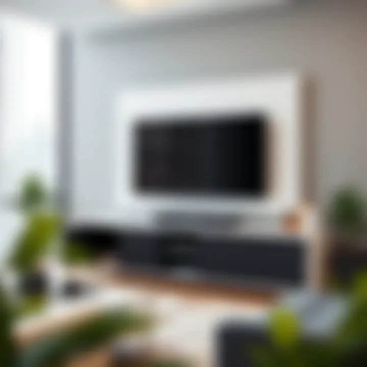 Stylish Modern TV Unit Elegant TV unit in a modern living room setting