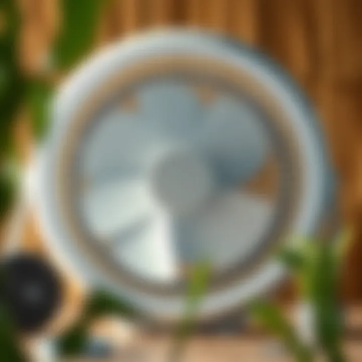 Energy-efficient fan showcasing eco-friendly design