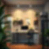 Organized Home Office for Enhanced Productivity A well-organized home office with ergonomic furniture