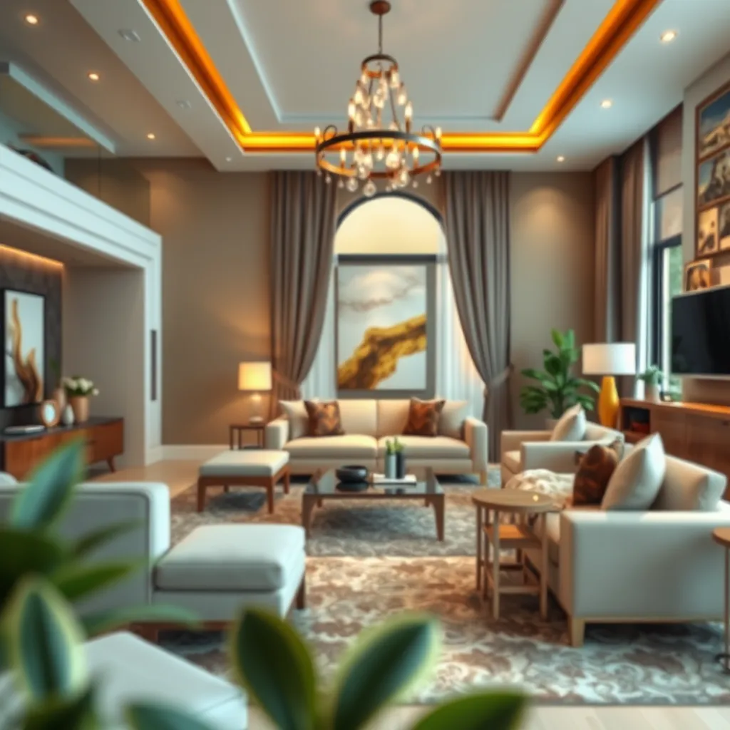 Büyük Salon Dekorasyonu: Estetik ve Fonksiyonellik
